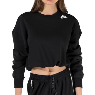 Sweat Noir Femme Nike Nsw Crew vue 0