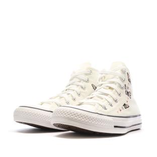 Baskets Blanche Fille Converse Chuck Taylor All Star Butterflies vue 6