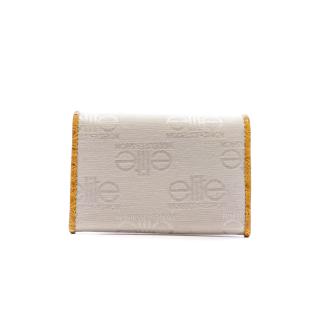 Porte monnaie Blanc/Jaune Femme Elite E9880 vue 2