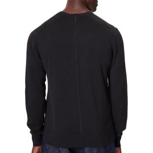 Pull Noir Homme Calvin Klein Jeans Ls Supima vue 0