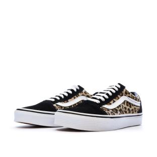 Baskets Noir/Léopard Femme Vans Old Skool Animalier vue 6