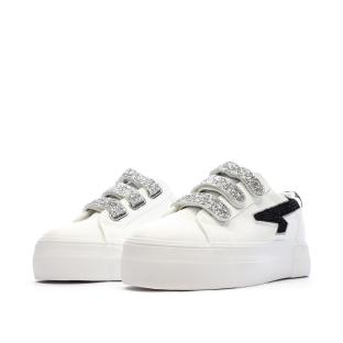 Baskets Blanche Plateforme Femme Kaporal Clovia vue 0
