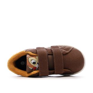 Baskets Marrons Garçon Adidas Grand Court vue 4