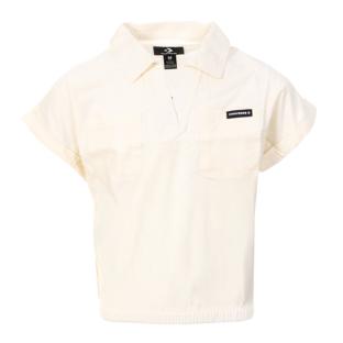Girl's white polo shirt Converse Pocket Photo of the Espace des Marques %store% store - view of %key%