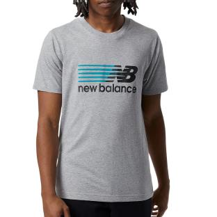 T-shirt Gris Homme New Balance Core Plus Graphic pas cher