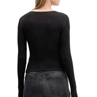 T-Shirt Manches Longues Noir Femme Tommy Hilfiger DW0DW21575 vue 0