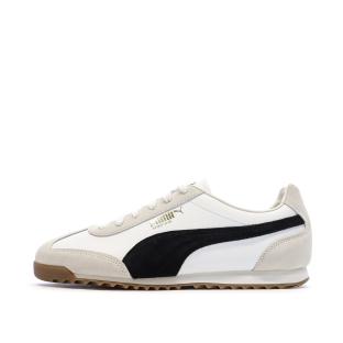 Weiße/beige/schwarze Herren-Sneaker Puma Arizona Retro Ansicht 0