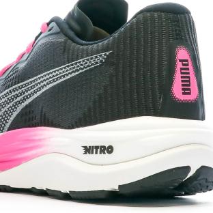 Chaussures de Running Noir/Rose Femme Puma Velocity Nitro 2 vue 7