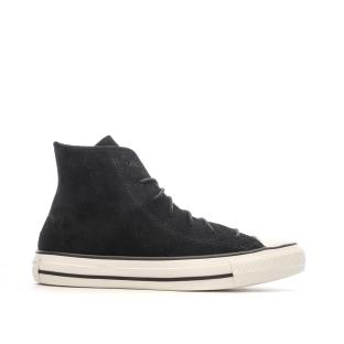 Baskets Noires Femme Converse Chuck Taylor All Star Mono Suede vue 2