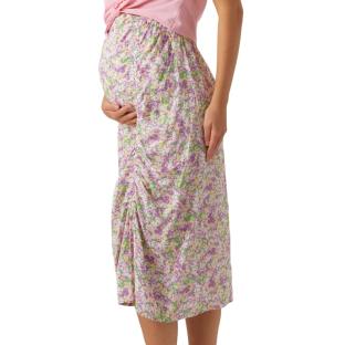 Jupe de Grossesse Rose/Violette Femme Mamalicious Sarah pas cher