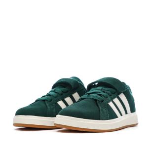 Baskets Vertes Foncés Junior Adidas Grand Court vue 0
