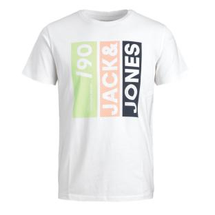 T-shirt Blanc Garçon Jack & Jones Crew pas cher