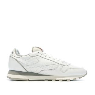 Baskets Blanche/Grise Homme Reebok Classic Leather vue 2