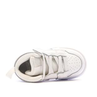Baskets Blanches Garçon Nike Jordan 1 vue 4