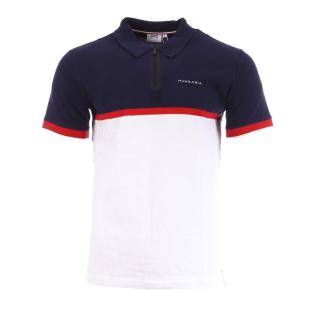 Polo Marine/Blanc Homme Hungaria Pacaya pas cher