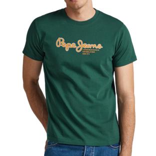 T-shirt Vert Foncé Homme Pepe jeans Wido pas cher