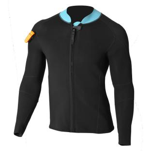 Top néoprène longe cote homme Ocean Step Optimizer 2/2mm Black Oil Blue vue 0