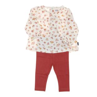 Ensemble Rose/Ecru Bébé Fille EOM Efomug pas cher