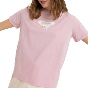 T-Shirt Rose Pale Femme Roxy Ocean Regular pas cher