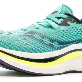 Chaussures de Running Turquoise/Jaune Femme SauconyEndorphin Pro 2 vue 7