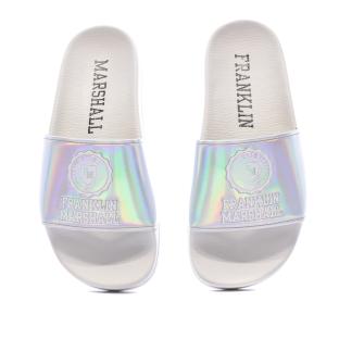 Claquettes Argents Femme Franklin & Marshall Slipper vue 3