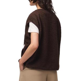 Gilet sans manche Marron Femme Pieces Katty vue 0