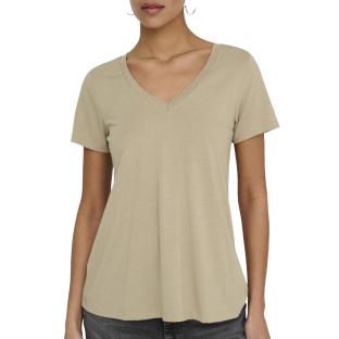 T-Shirt Beige/Doré Femme JDY Dalila vue 0
