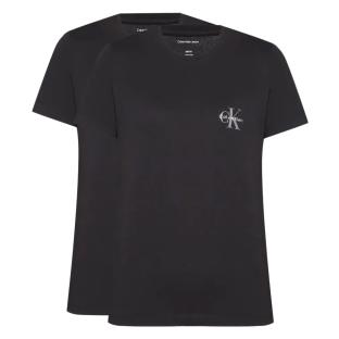 Lot de 2 T-Shirt Noir Femme Calvin Klein Jeans Mono logo vue 0