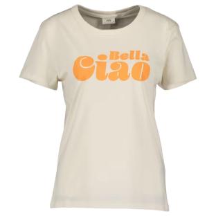 T-shirt Ecru/Orange Femme JDY 15311702 pas cher