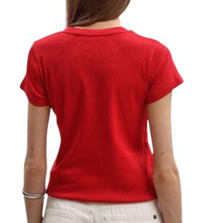 T-Shirt Rouge Femme Pepe jeans PL506037 vue 0