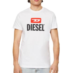 T-shirt Blanc Homme Diesel Diegos A09750 pas cher