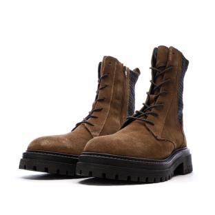 Bottines Marron/Noir Femme Geox Iridea vue 6