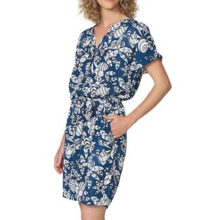 Robe Marine à Fleurs Femme TBS JANIEROB vue 0