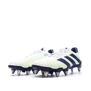 Chaussures de Rugby Blanc/Marine Homme Adidas Kakari SG vue 6
