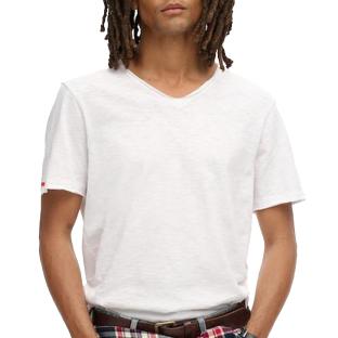 T-Shirt Blanc Homme Superdru Raw pas cher