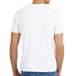 T-shirt Blanc Homme Guess Embossed vue 2