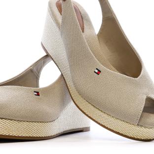 Sandales Beiges Femme Tommy Hilfiger Flag vue 7