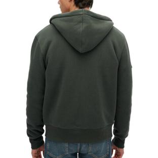 Veste Zippé Kaki Homme Superdry Borg vue 2