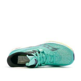 Chaussures de Running Turquoise/Jaune Femme SauconyEndorphin Pro 2 vue 4