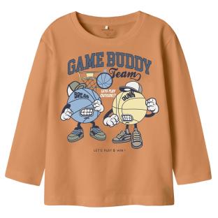T-Shirt Manches Longues Orange Garçon Name it Thorhim pas cher
