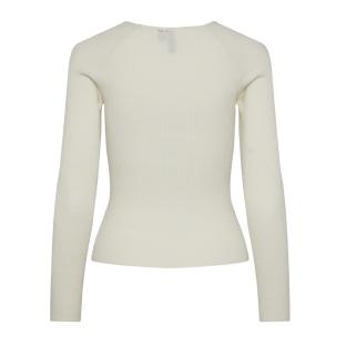 T-Shirt Manches Longues Blanc Femme Pieces Kalu vue 2