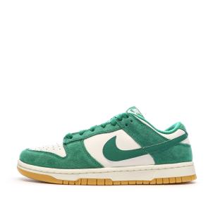 Baskets Blanches/Vertes Homme Nike Dunk Low vue 0