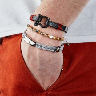 Bracelet Gris Homme Geographical Norway 315073 vue 2