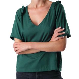 Blouse Verte Femme Deeluxe Amalia pas cher