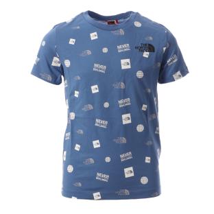 T-shirt Bleu Garçon The North Face Simple pas cher