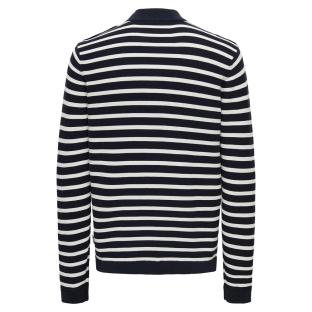 Pull Marine /Blanc Homme Only & Sons Walder vue 0