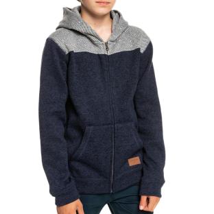 Sweat à capuche Marine Garçon Quiksilver Kelblozipyth pas cher
