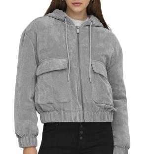 Veste Grise Femme Only Suva Corduroy vue 0