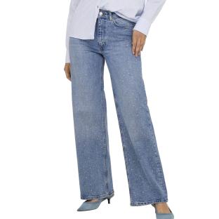 Jean Bleu Femme Only Juicy Strass vue 0