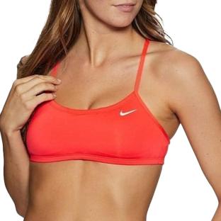 Haut de maillot de bain Orange Femme Nike Racerback312 pas cher